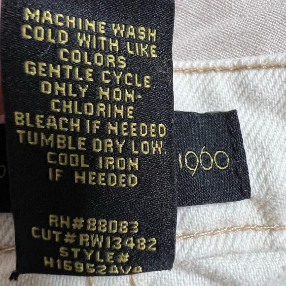 House of Harlow 1960 100% Cotton White High Rise Jean Shorts - 30 - Picture 5 of 8